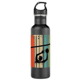 Waterpolo Player Retro Vintage Water Polo Players  710 Ml Water Bottle
