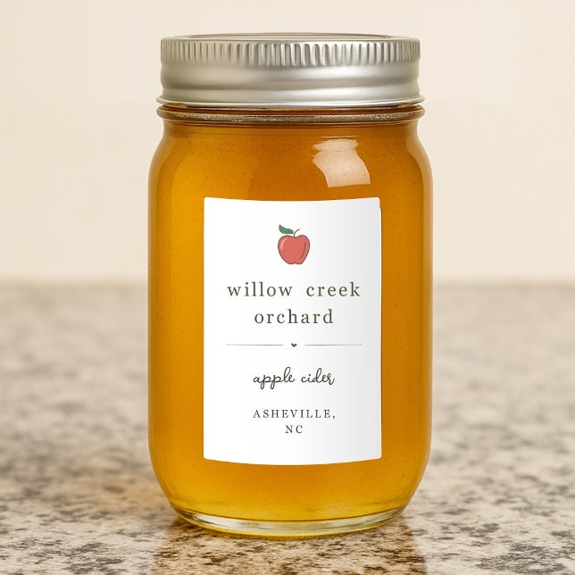 Waterproof Apple Cider Butter Jelly Jam Labels (Creator Uploaded)
