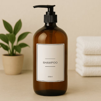 Waterproof editable bathroom Vinyl label