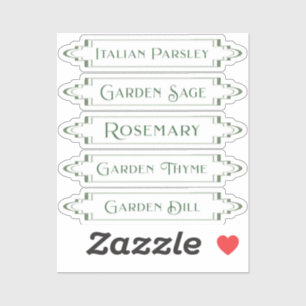 Waterproof Herb Stickers for Garden Labels