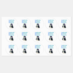 waterproof Legitimate Business Penguins sticker