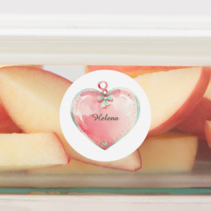 Waterproof Name Sticker, Label, Heart