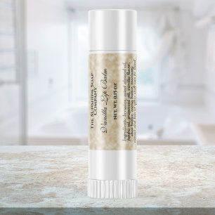 Waterproof parchment paper style lip balm label