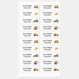 Waterproof Personalized Name Labels Construction