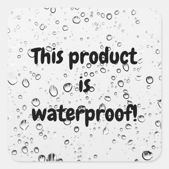 Waterproof product package seal label sticker (Front)