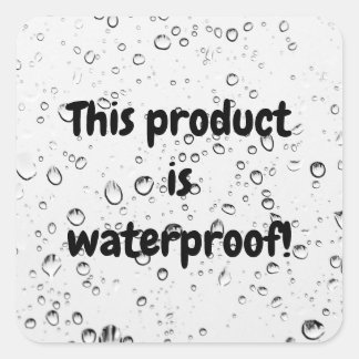 Waterproof product package seal label sticker