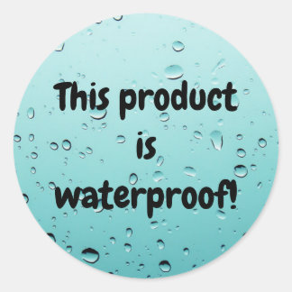 Waterproof product package seal label sticker