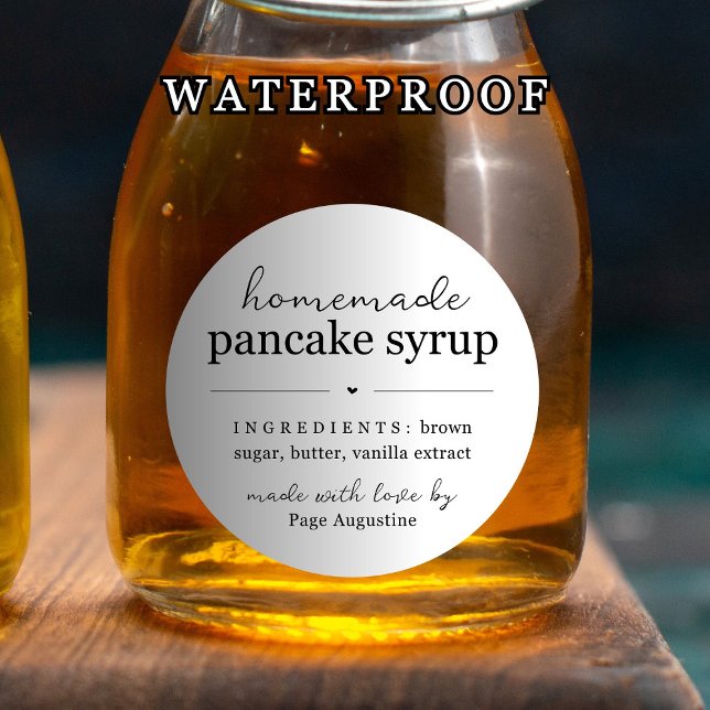 Waterproof Round Homemade Syrup Gift Label Sticker (Creator Uploaded)