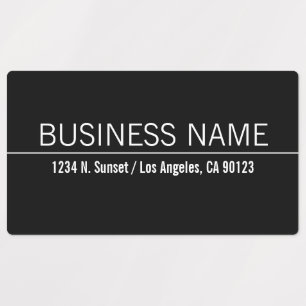 Waterproof Simple Modern Black White Business