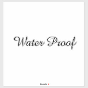 Waterproof Splash Free Package Black White Custom