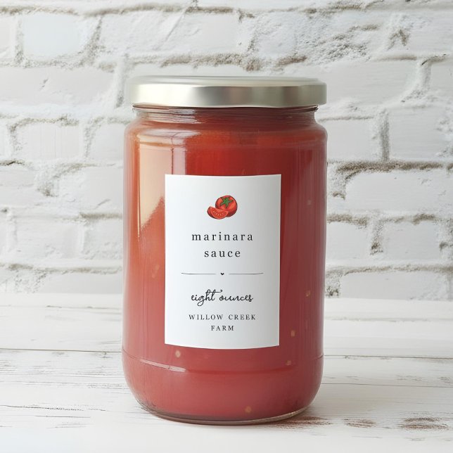 Waterproof Tomato Sauce, Marinara, Pasta Label (Creator Uploaded)