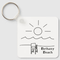 Waterproof transparent Bethany Beach sticker