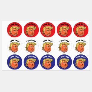 Waterproof TRUMP stickers CUSTOMIZABLE I DID THAT