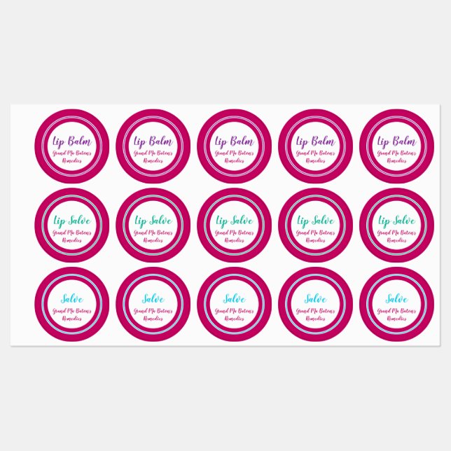 Waterproof Vinyl Product Crafter Cosmetic Labels (Sheet)
