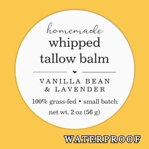 Waterproof Whipped Tallow Balm Butter Cream