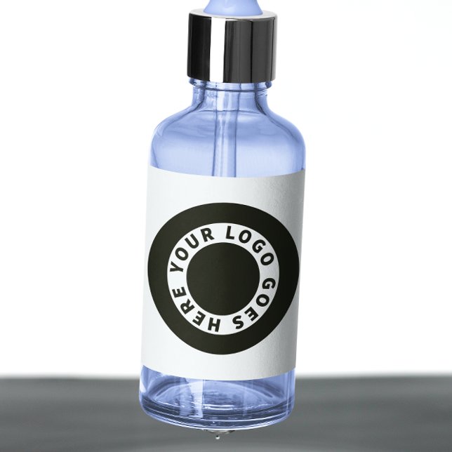 Waterproof White Dropper Bottle Label w Logo 2 (Creator Uploaded)