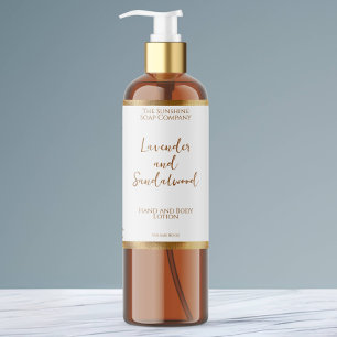 Waterproof white gold foil cosmetics bottle label