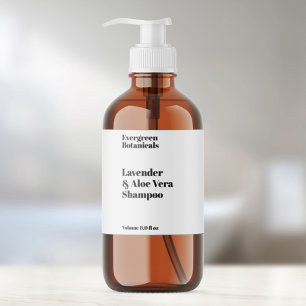 Waterproof White or Clear Cosmetics Bottle Label