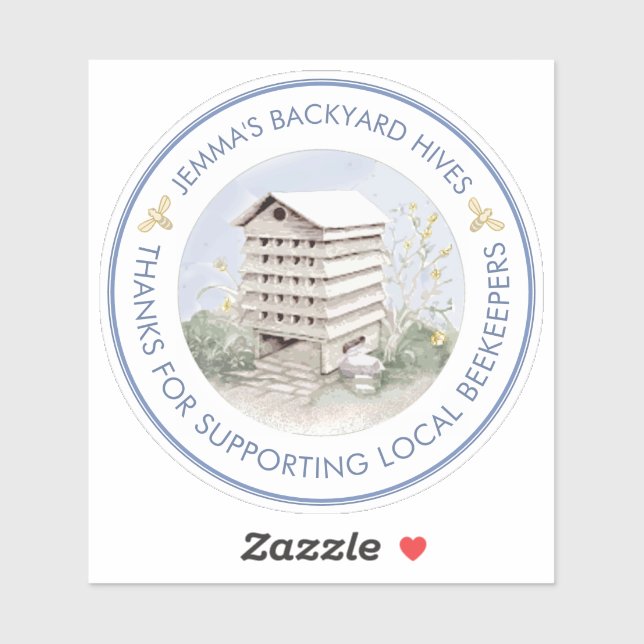 Waterproof Window or Car Beekeeper Honey Sticker (Sheet)