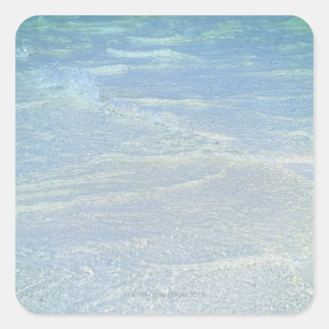 Water's edge 2 square sticker (Front)