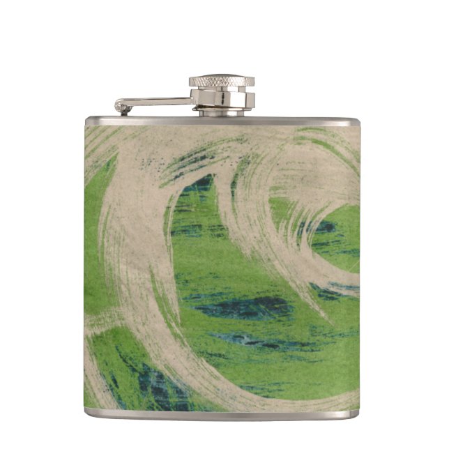 Water's Edge Hip Flask (Front)