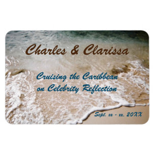 Water's Edge Personalised Stateroom Door Marker Magnet