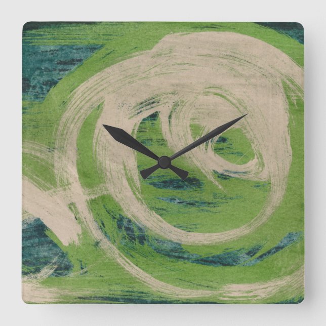 Water's Edge Square Wall Clock (Front)