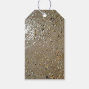 Water's Edge Stones Shells Beach Ocean Sand Summer Gift Tags