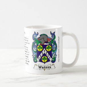 Waters Family Coat of Arms mug