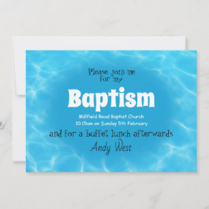 Waters of Baptism invitation