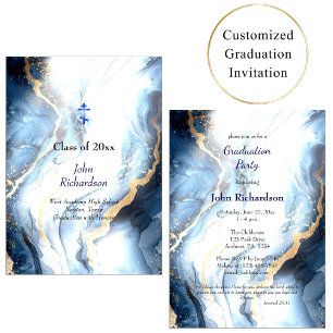 Waters of Life 2026 Orthodox Christian Graduation Invitation