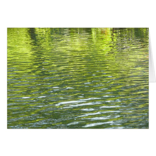 Waters of Oak Creek Yellow and Green Nature Photo (Front Horizontal)