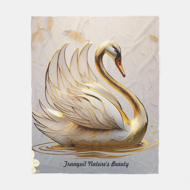 "Water's Soft Caress" Fleece Blanket (Front)