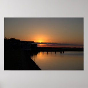 Waterscape Sunset Photo Poster