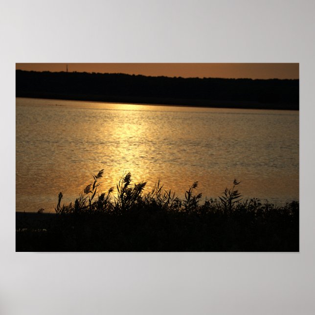 Waterscape Sunset Poster (Front)
