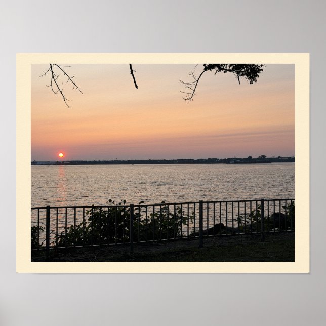 Waterscape Sunset Poster (Front)