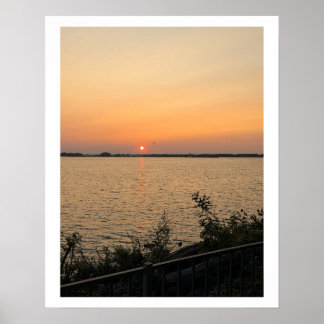 Waterscape Sunset Poster