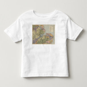 Watershed map England, Wales 4 Toddler T-Shirt