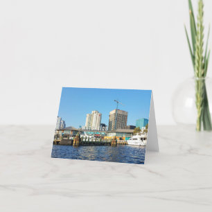 Waterside District of Norfolk VA Scene Thank You Card