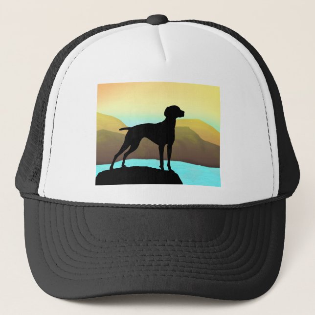 Waterside Vizsla t-shirts, apparel & gift Trucker Hat (Front)
