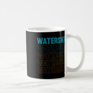 Waterski Retro Extreme Sports Vintage Water Skiing Coffee Mug