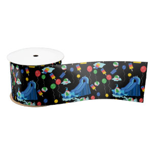 Waterslide Kids Summer Boy Girl Fun Satin Ribbon