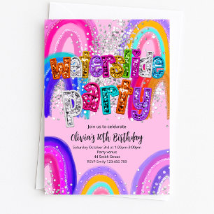 Waterslide Summer Party Birthday Invitation