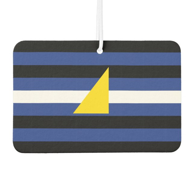 Watersports Pride Flag Car Air Freshener (Front)