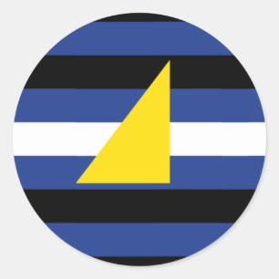 Watersports Pride Flag Classic Round Sticker