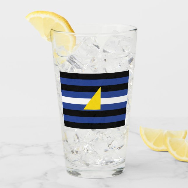 Watersports Pride Flag Glass (Front Ice)