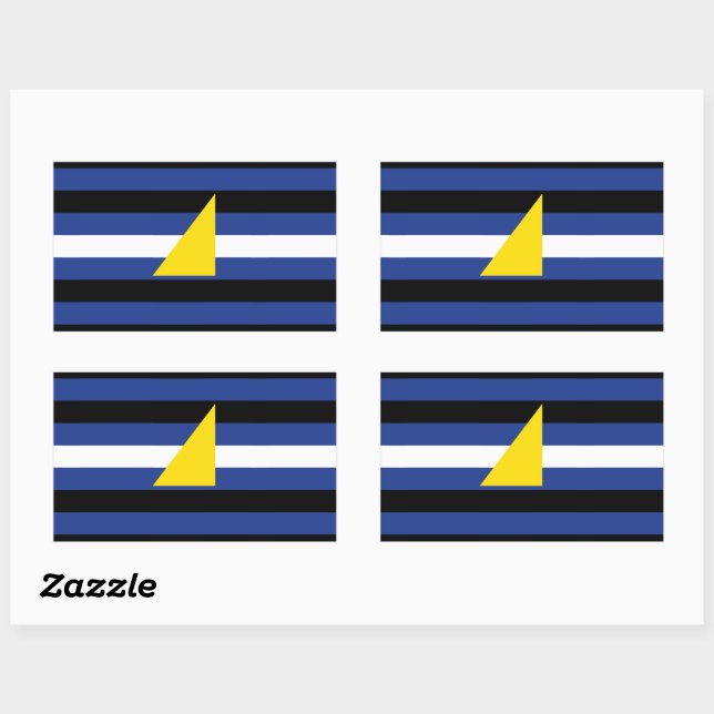 Watersports Pride Flag Rectangular Sticker (Sheet)