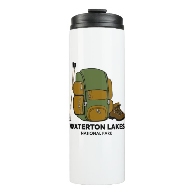 Waterton Lakes National Park Backpack Thermal Tumbler (Front)