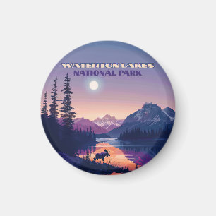 Waterton Lakes National Park Canada Alberta Card Magnet