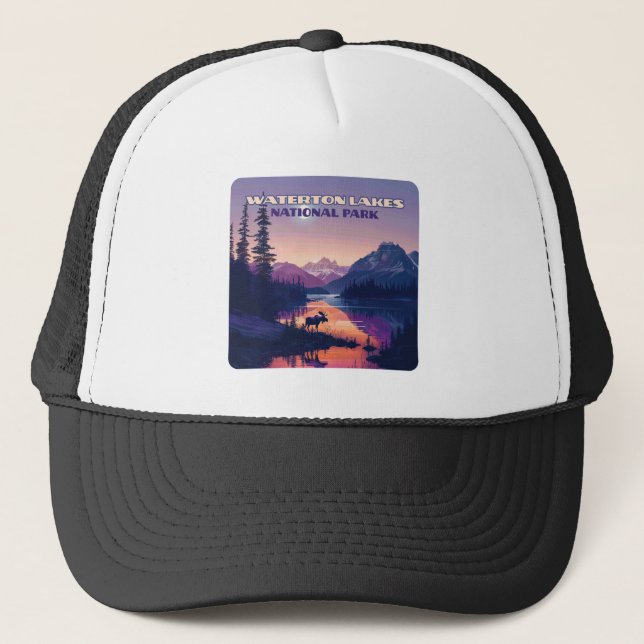 Waterton Lakes National Park Canada Alberta  Trucker Hat (Front)